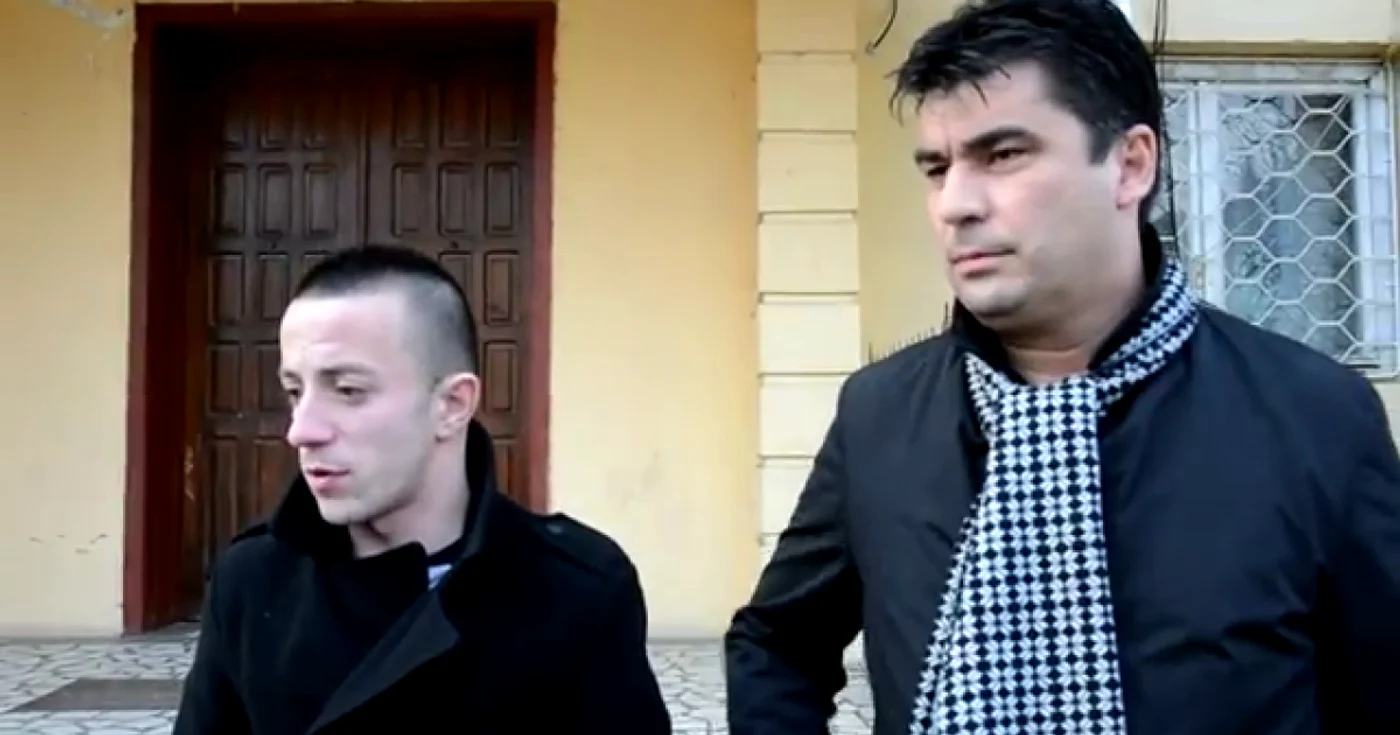 Romeo Marian Mitruţ şi avocatul Cosmin Bolosin FOTO CRISTIAN FRANŢ