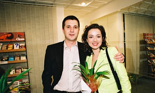 Andi Moisescu și Olivia Steer în 2004, anul în care au devenit soț și soție jpeg