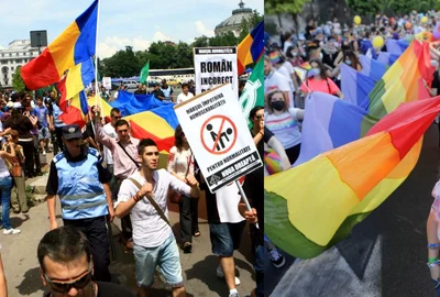 marsul normalitatii marsul pride foto colaj arhiva