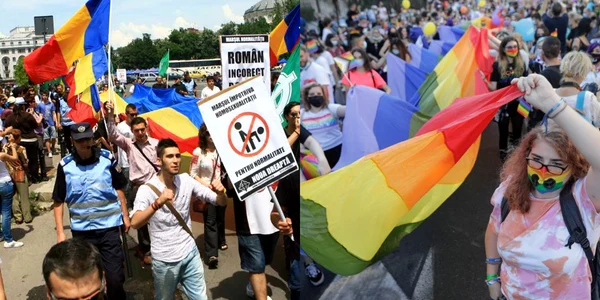 marsul normalitatii marsul pride foto colaj arhiva