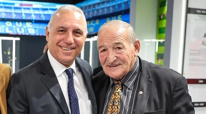 Hristo Stoicikov și Dimităr Penev, legendele fotbalului bulgar. Foto Facebook Novinarnik