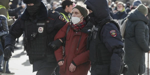 Proteste Moscova împotriva războiului din Ucraina. FOTO EPA-EFE