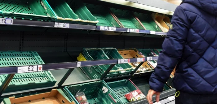 supermarket londra marea britanie goale 2021. foto profimedia