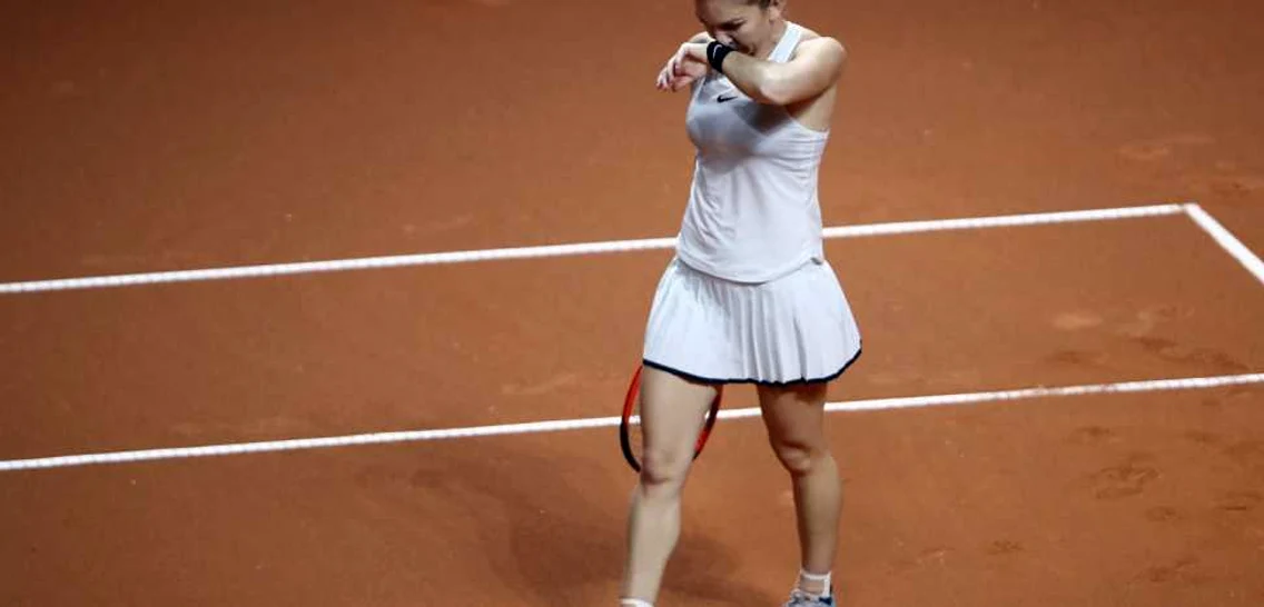 Simona Halep învinsă de Coco Vandeweghe în sferturile turneului Fed Cup de la Stuttgart FOTO Guliver / Getty images / Alex Grimm