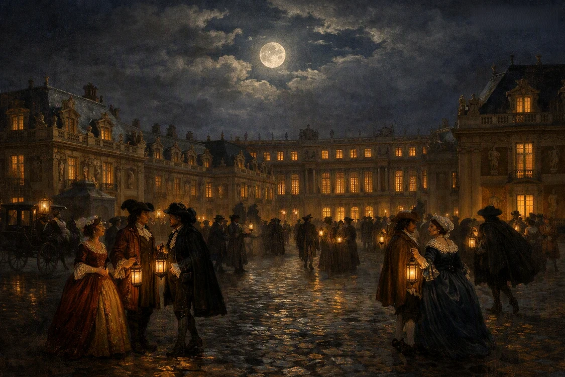 Palatul Versailles cel plin de desfrâu, ocultism și secrete. FOTO: imagine generată cu AI