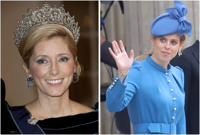Prințesa Marie Chantal a Greciei și Prințesa Beatrice de York   Profimedia jpg