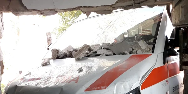 Ambulanta implicata intr-un accident rutier in judetul Constanta FOTO SAJ Constanta