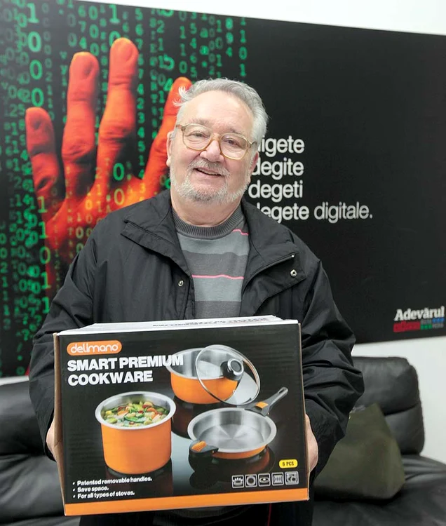 Florin Tomescu a câştigat un set de vase Delimano