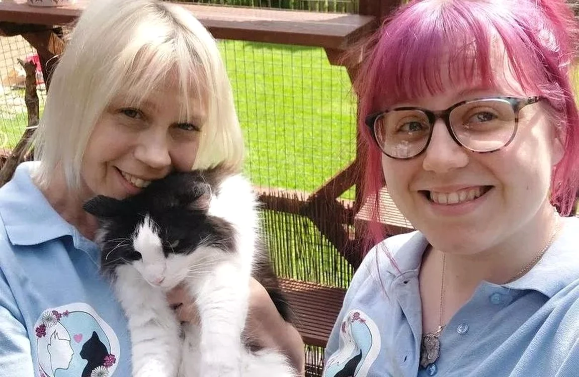 Karen Smy și Lauren Sheldrick de la Karen's Cat Community