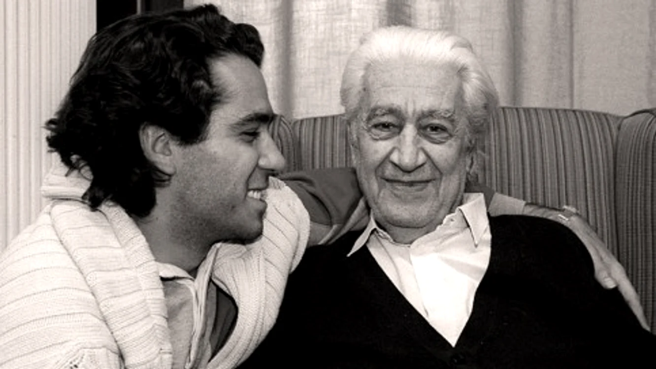 Serge Celibidachi alături de tatăl său, dirijorul Sergiu Celibidache FOTO arhiva personală