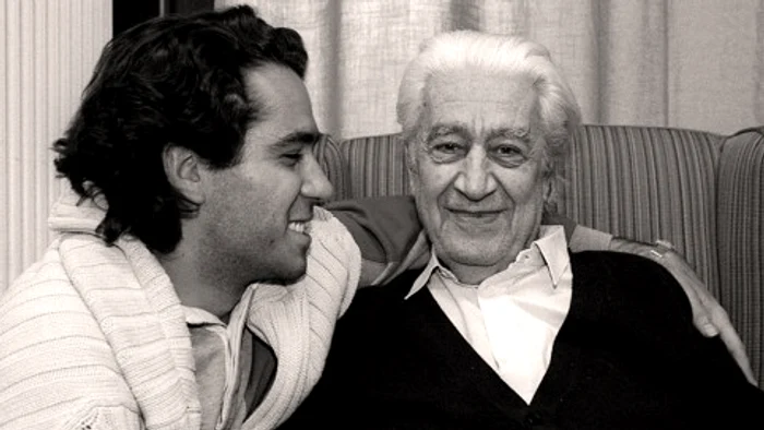 Serge Celibidachi alături de tatăl său, dirijorul Sergiu Celibidache FOTO arhiva personală