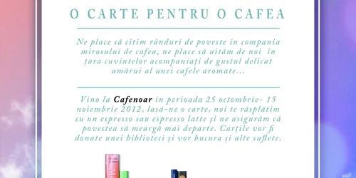 Clujenii sunt invitaţi să aducă o carte pe care să o lase în cafenea