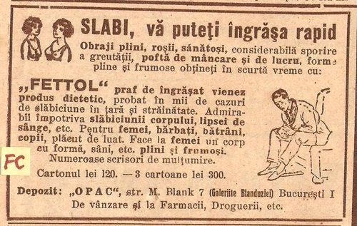 Reclame Vechi Românești, 1932