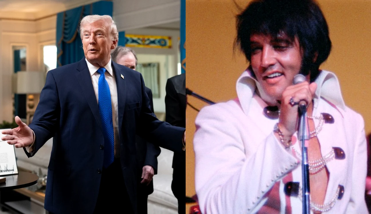 Donald Trump și Elvis Presley jpg