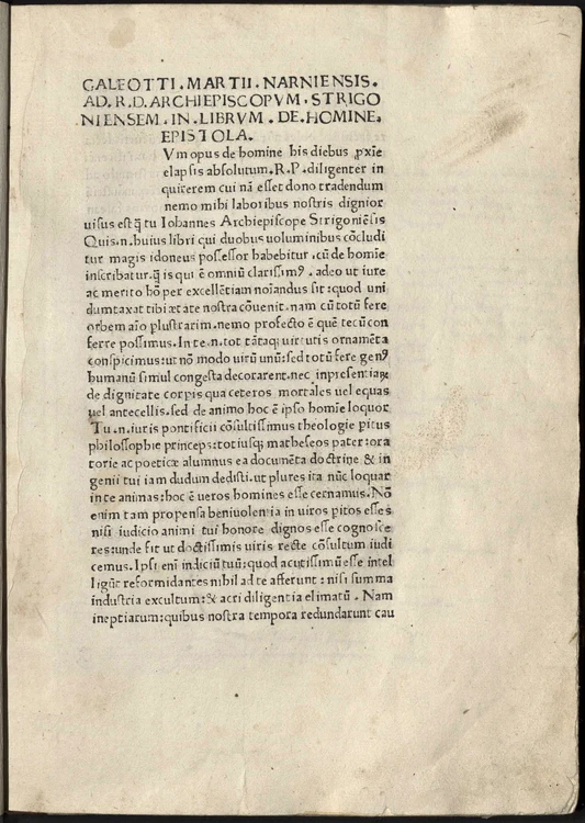O pagină din Incunabulul de la Bologna FOTO Biblioteca Teleki-Bolyai