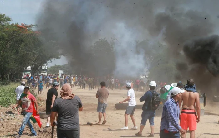 Protest in Bolivia fata de alegerea lui Evo Morales FOTO EPA-EFE