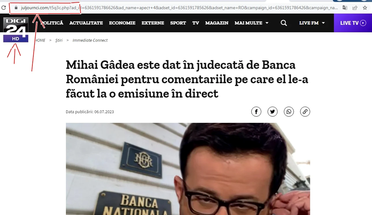Nouă fraudă în mediul online, Foto: Captură Site