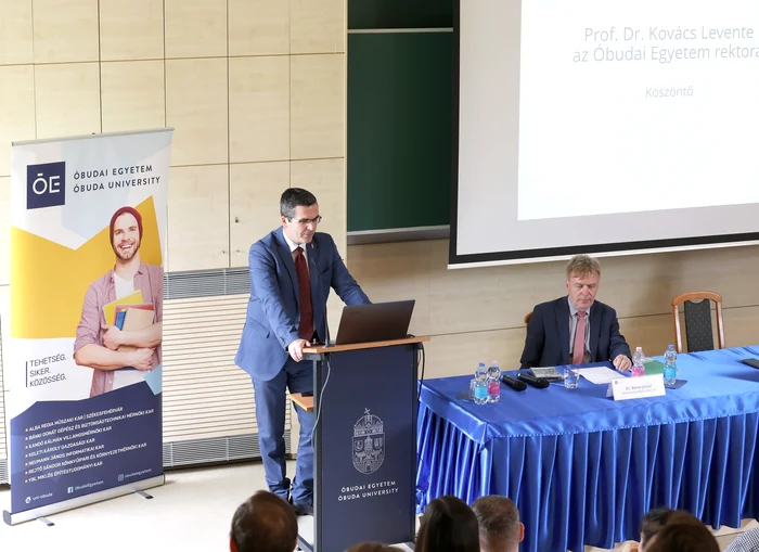 Levente Kovacs este rectorul Universității Obuda FOTO arhivă personală