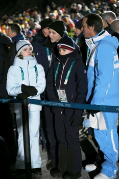 Prințesa Charlene și Jacques și Gabriella de Monaco 