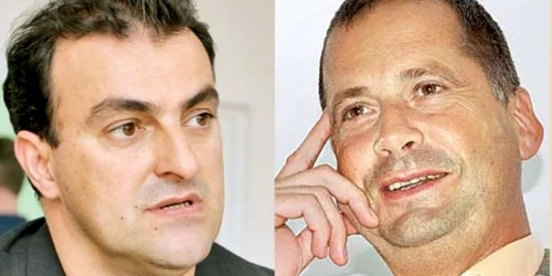 Sorin Apostu (stânga) şi Călin Stoia au fost arestaţi preventiv