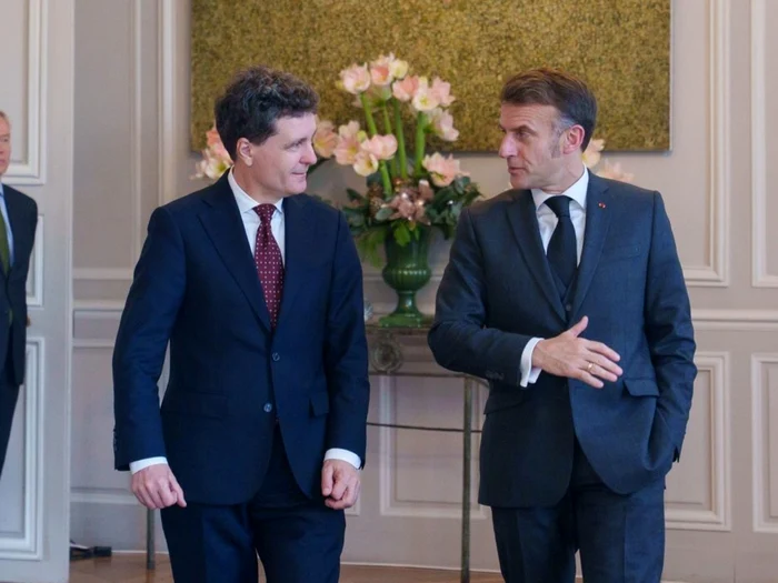 Nicușor Dan și Emmanuel Macron/FOTO: Facebook