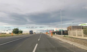 Șantierul drumului Giarmata-A1 FOTO Ștefan Both