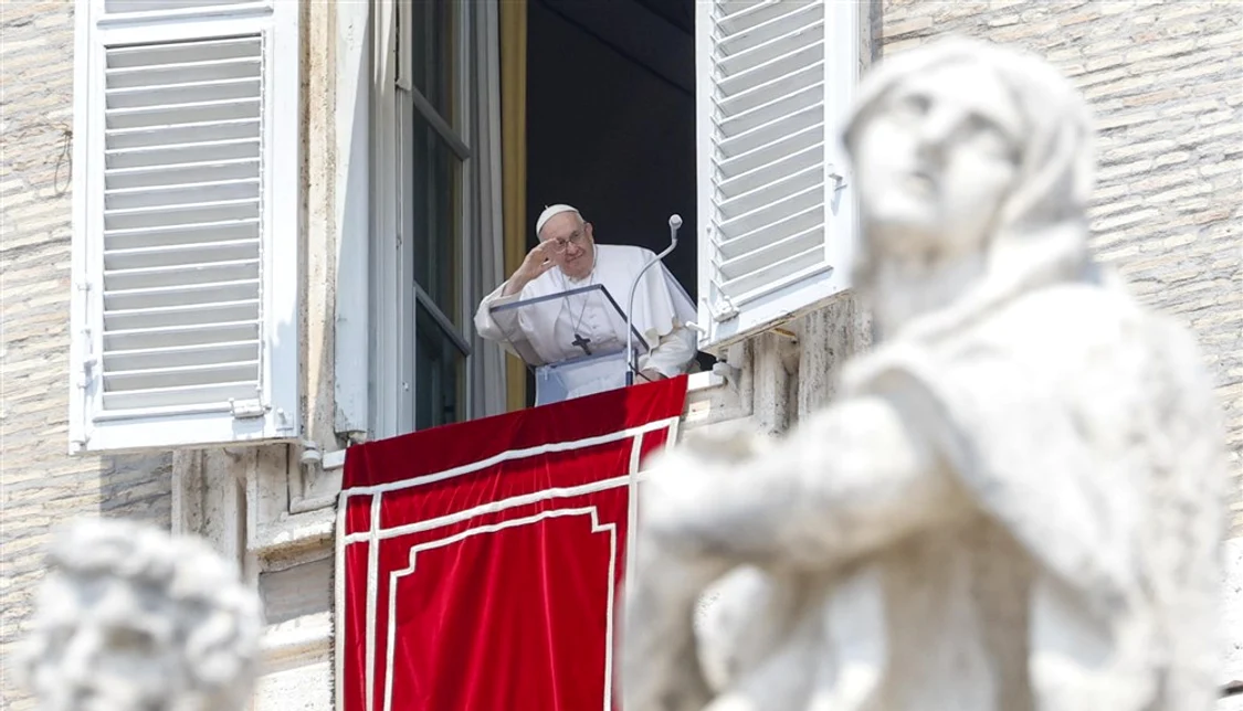 Papa Francisc a mulțumit credincioșilor FOTO: EPA EFE