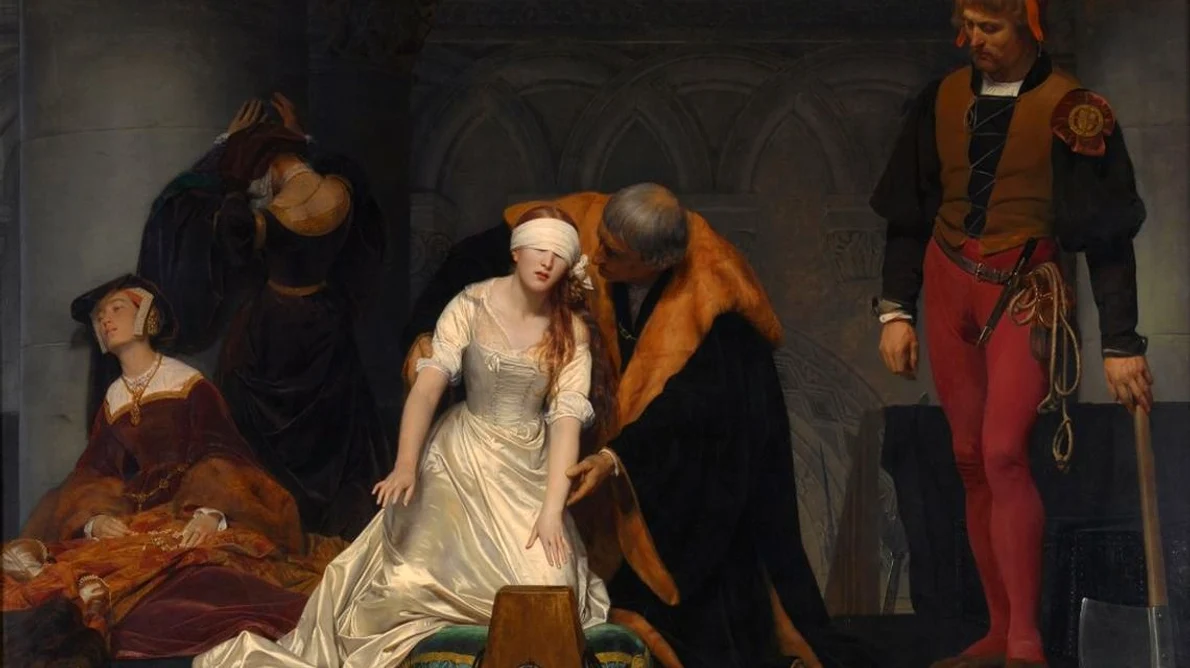 Calendar 12 februarie: 1554   Lady Jane Grey, regină a Angliei pentru nouă zile, a fost decapitată pentru trădare jpeg