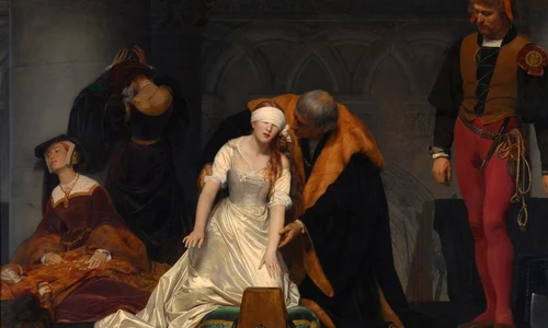 Calendar 12 februarie: 1554   Lady Jane Grey, regină a Angliei pentru nouă zile, a fost decapitată pentru trădare jpeg