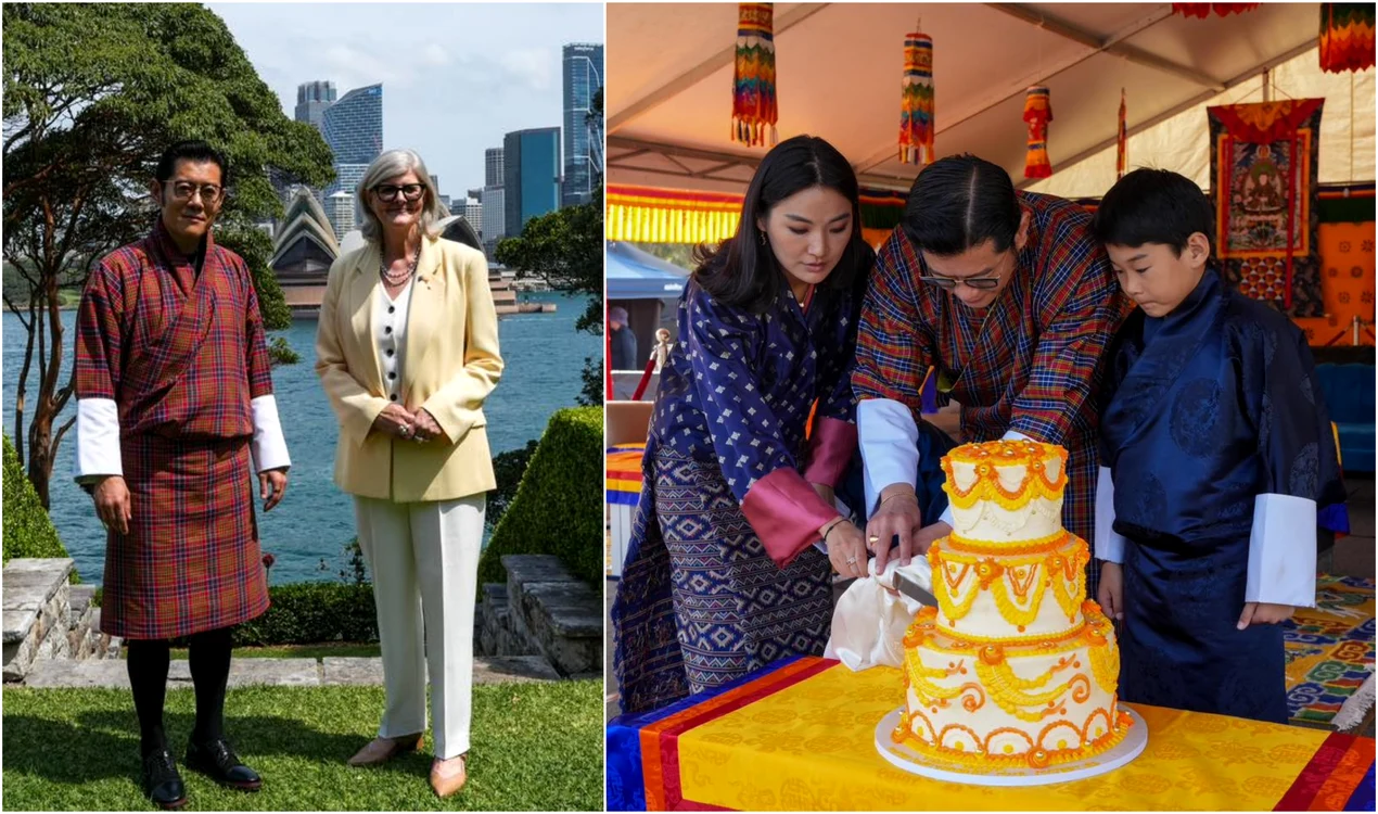Regele Jigme Khesar al Bhutanului a vizitat cu familia Australia Casa Regală din Bhutan jpg