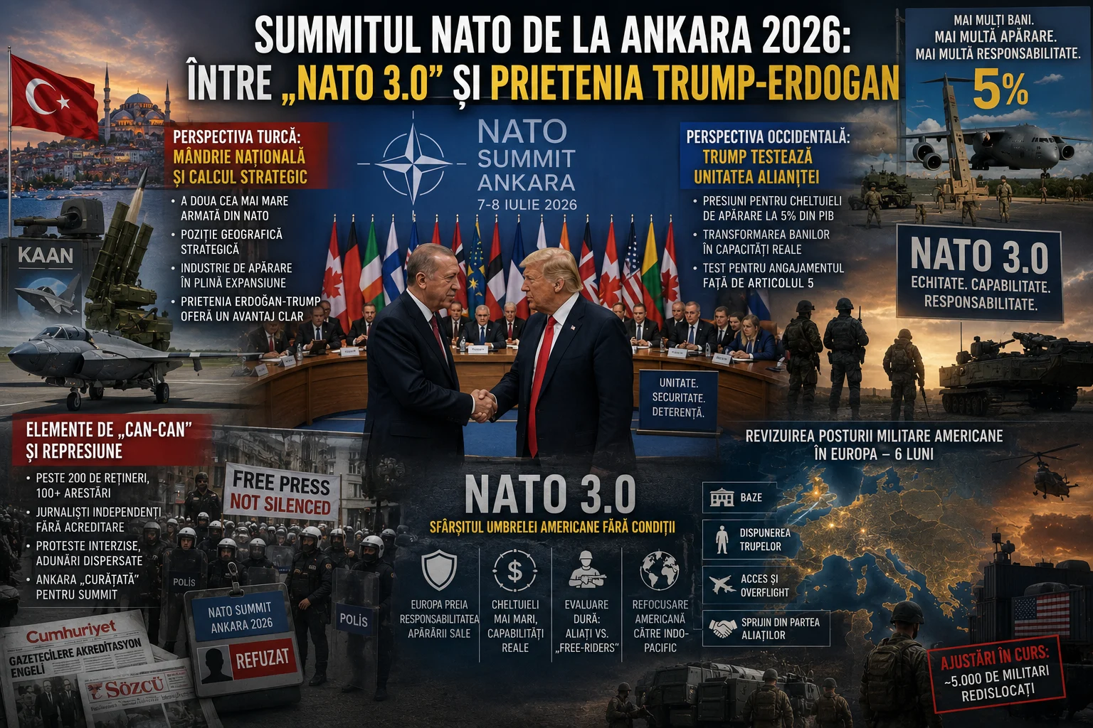 Summitul și reînarmarea NATO, după regulile lui Trump