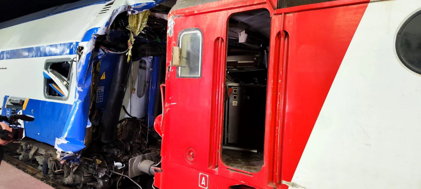 Accident feroviar cu victime în Gara CFR Galați FOTO: ISU Galați 