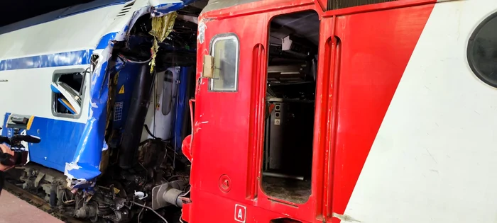 Accident feroviar cu victime în Gara CFR Galați FOTO: ISU Galați