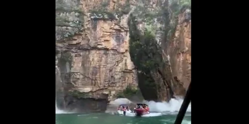 stanca prabusita lacul furnas brazilia captura video