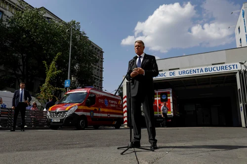Klaus Iohannis in vizita la spitalul Floreasca dupa explozia de la Crevedia Foto Inquam Photos Octav Ganea (7) jpg