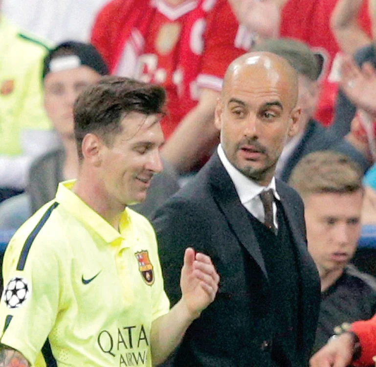 
    Guardiola a lucrat cu Messi la Barcelona şi spaniolul îl vrea pe argentinian la Manchester, unde probabil va antrena de anul viitorFoto: Guliver/GettyImages  