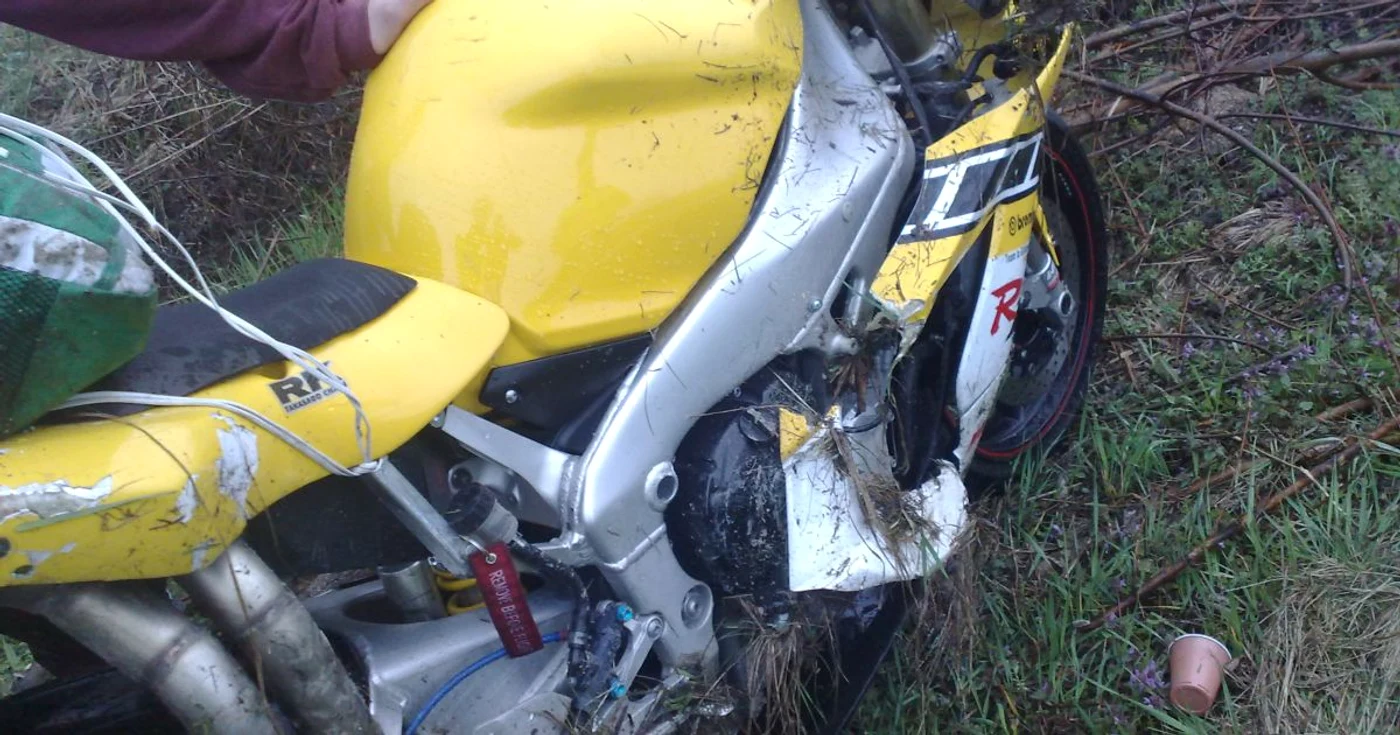 Motocicleta nu era înmatriculată