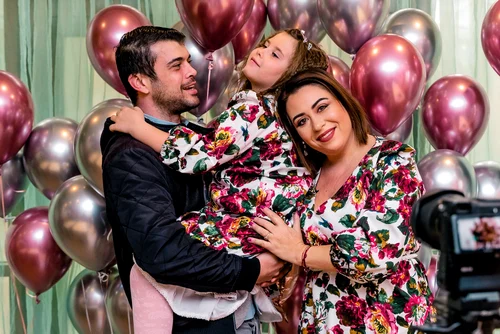 Oana Roman, Marius si fiica lor