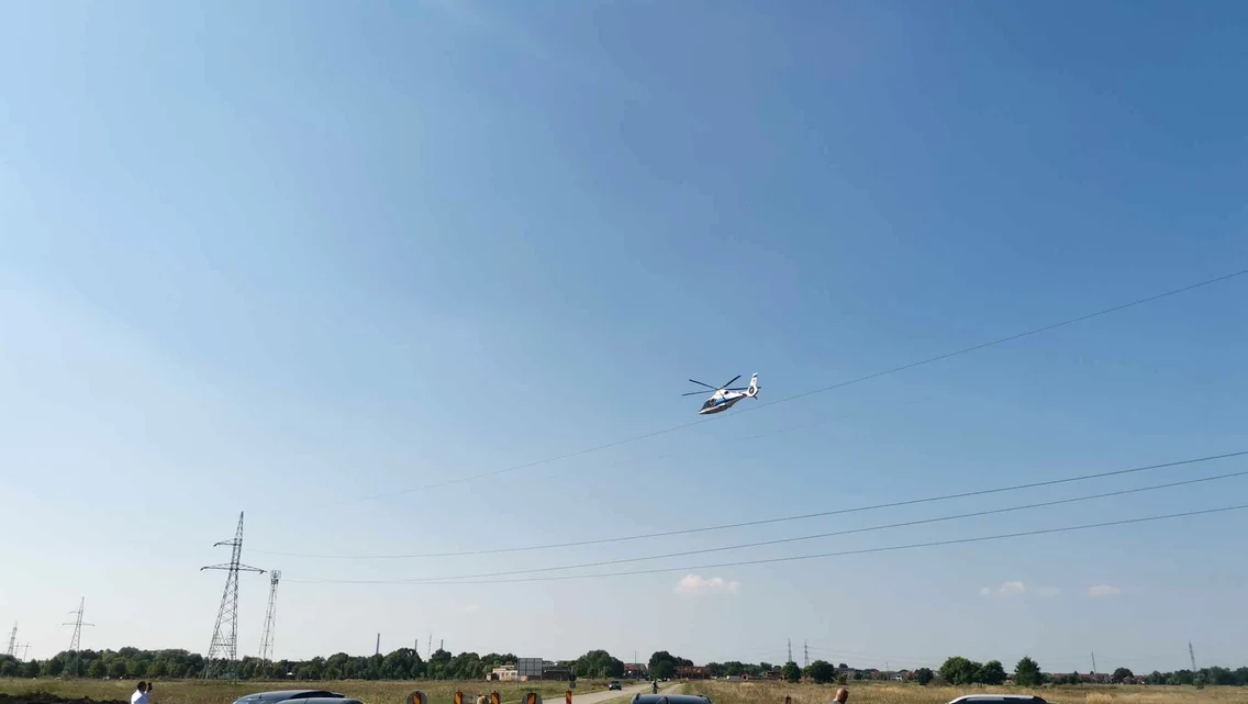 Grindeanu pe șantierul Centurii Timișoara-Sud FOTO Ștefan Both