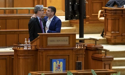 Parlament - discuţii in contradictoriu între George Simion şi Virgil Popescu. FOTO Inquam Photos / Ilona Andrei
