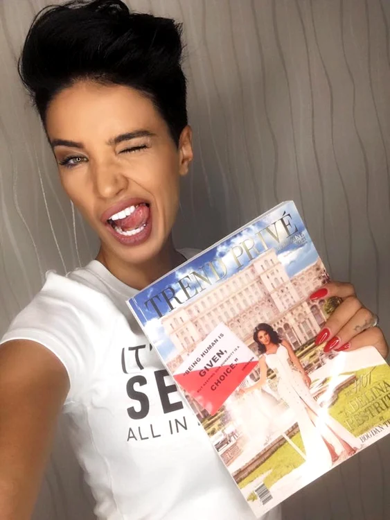 Adelina Pestrițu pe coperta revistei ”Trend Prive”