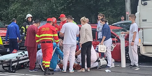 Accident la Timișoara FOTO Facebook/Spitalul Victor Babeș