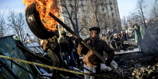 21 februarie - Proteste Kiev -Ucraina FOTO Mediafax/AFP