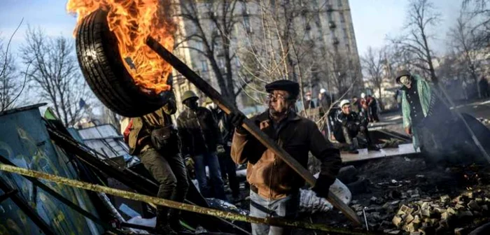 Protestatar din Maidan. FOTO Mediafax