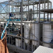 Fabrica se contruiește in Zona Liberă Galați, pe malul Dunării FOTO: Zona liberă Galați