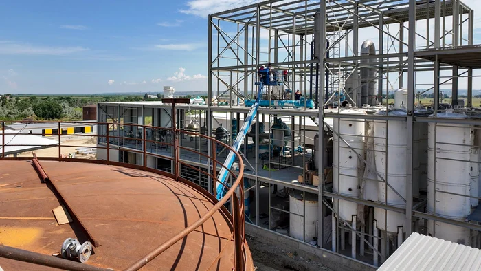Fabrica se contruiește in Zona Liberă Galați, pe malul Dunării FOTO: Zona liberă Galați