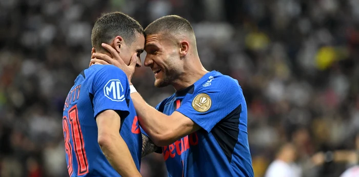 Bîrligea și Cisotti au dus greul în play-offul campionatului. Foto Facebook FCSB