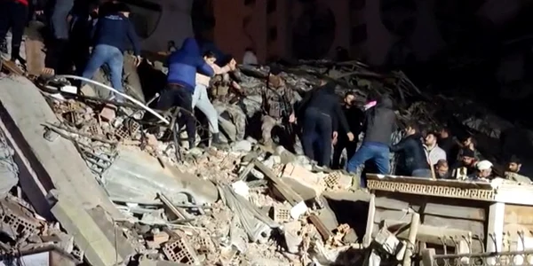 Cutremur la granița Turciei cu Siria 6 februarie 2023 Foto AFP