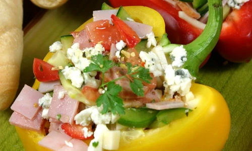 Vegetable and ham salad jpeg
