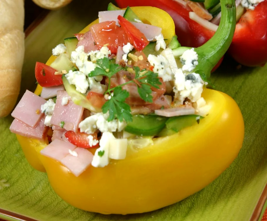 Vegetable and ham salad jpeg